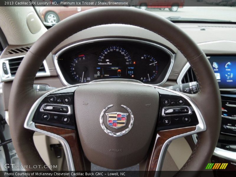 Platinum Ice Tricoat / Shale/Brownstone 2013 Cadillac SRX Luxury FWD