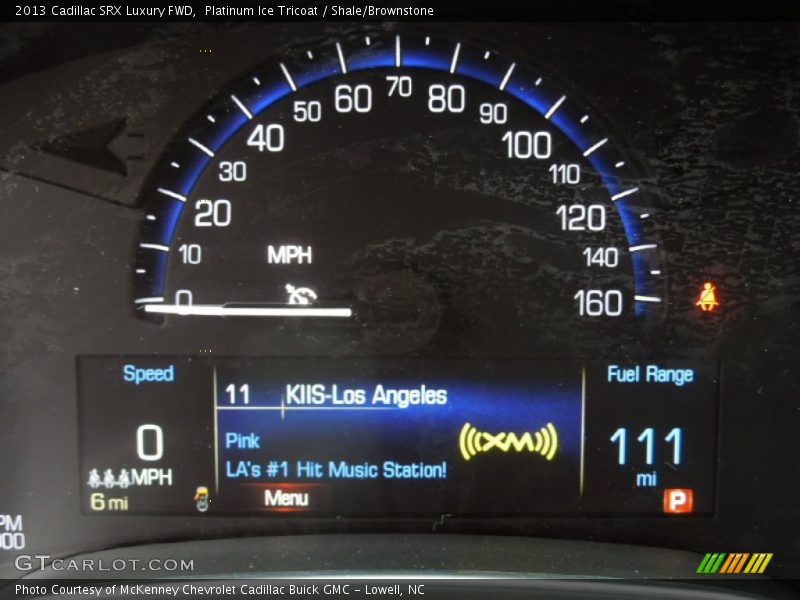 Platinum Ice Tricoat / Shale/Brownstone 2013 Cadillac SRX Luxury FWD