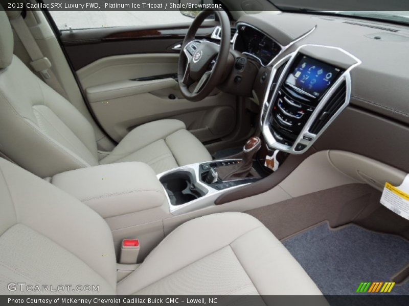 Platinum Ice Tricoat / Shale/Brownstone 2013 Cadillac SRX Luxury FWD