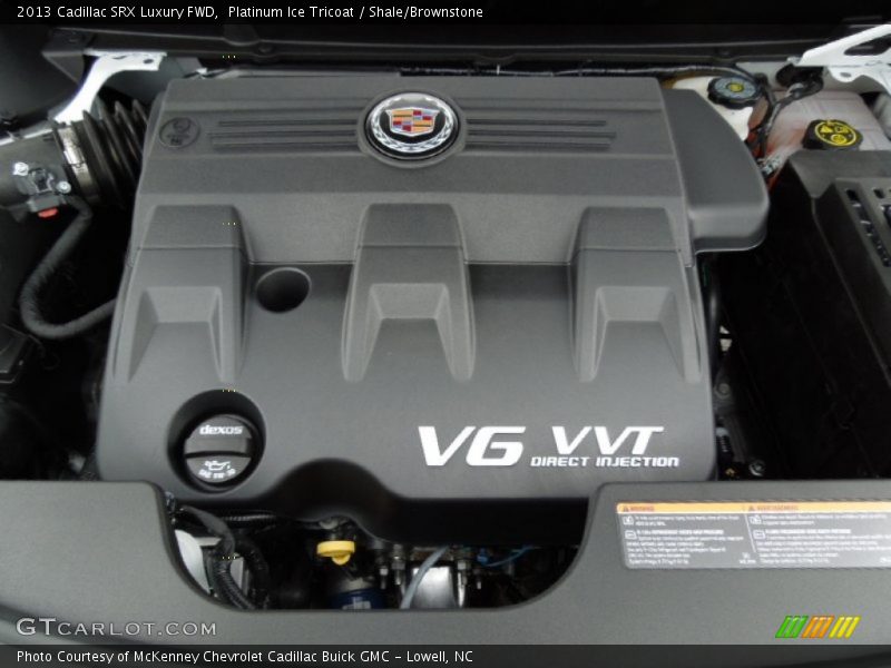 Platinum Ice Tricoat / Shale/Brownstone 2013 Cadillac SRX Luxury FWD