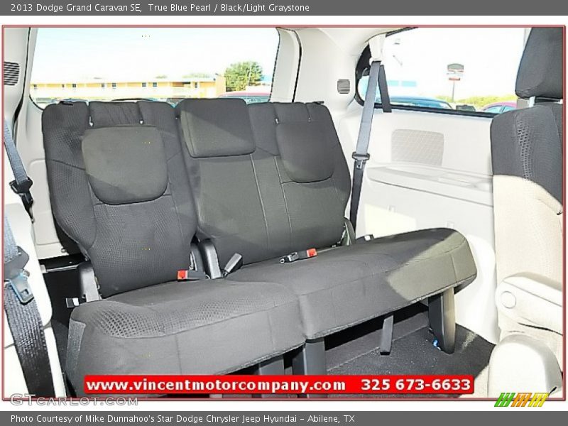 True Blue Pearl / Black/Light Graystone 2013 Dodge Grand Caravan SE