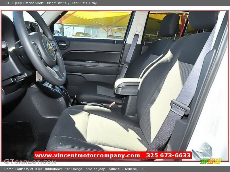 Bright White / Dark Slate Gray 2013 Jeep Patriot Sport