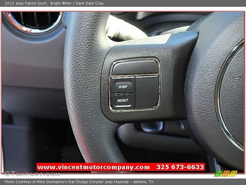Bright White / Dark Slate Gray 2013 Jeep Patriot Sport