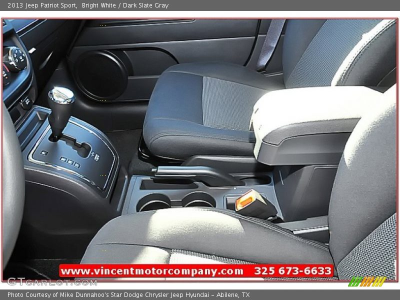 Bright White / Dark Slate Gray 2013 Jeep Patriot Sport
