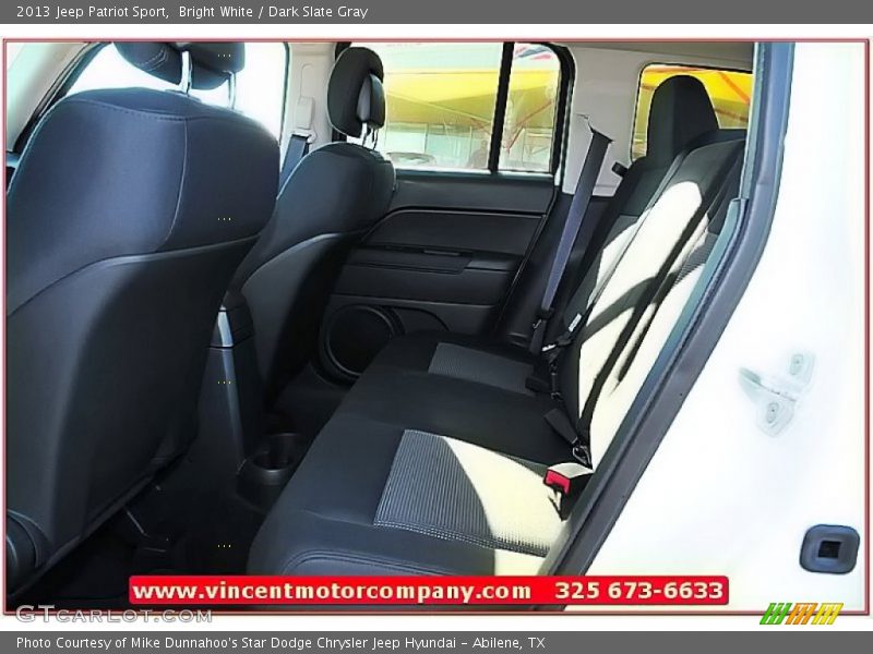 Bright White / Dark Slate Gray 2013 Jeep Patriot Sport