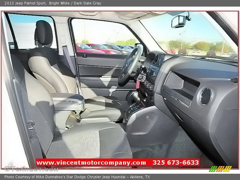Bright White / Dark Slate Gray 2013 Jeep Patriot Sport