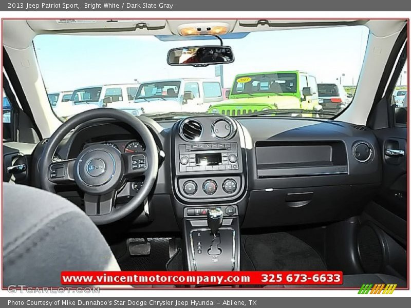 Bright White / Dark Slate Gray 2013 Jeep Patriot Sport