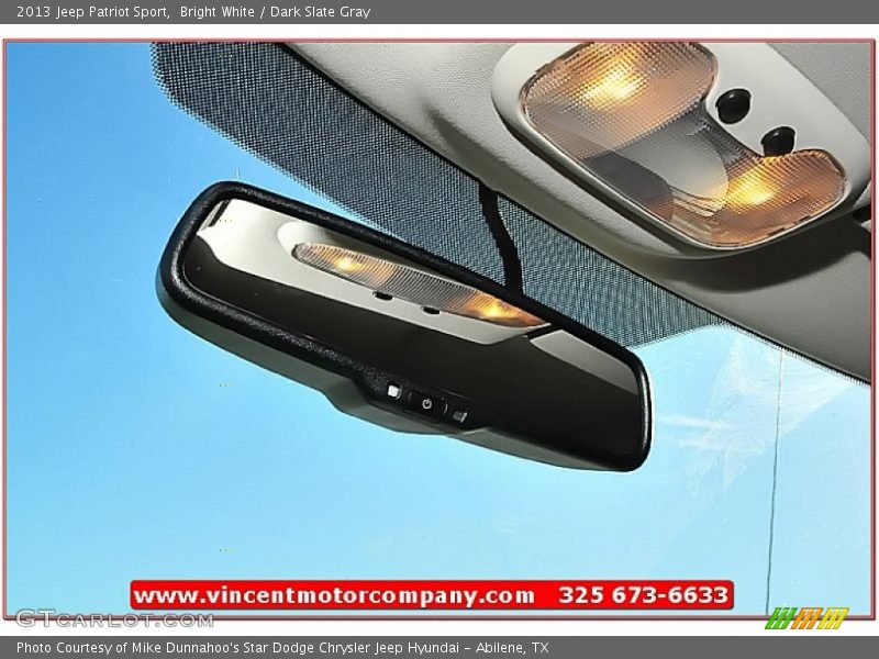 Bright White / Dark Slate Gray 2013 Jeep Patriot Sport