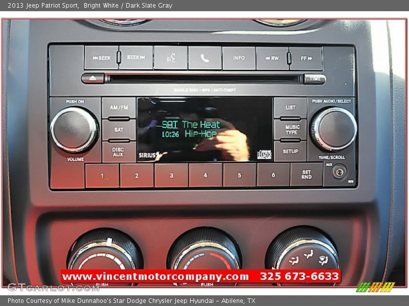 Bright White / Dark Slate Gray 2013 Jeep Patriot Sport