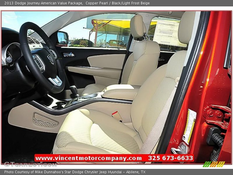 Copper Pearl / Black/Light Frost Beige 2013 Dodge Journey American Value Package
