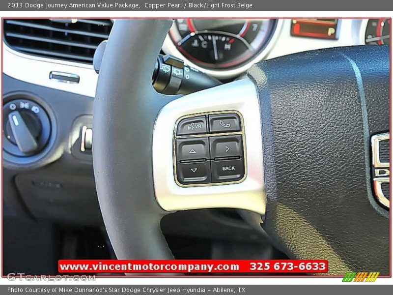 Copper Pearl / Black/Light Frost Beige 2013 Dodge Journey American Value Package