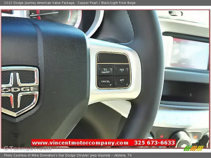 Copper Pearl / Black/Light Frost Beige 2013 Dodge Journey American Value Package