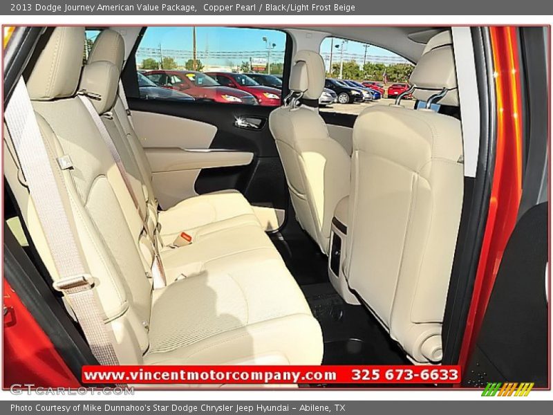 Copper Pearl / Black/Light Frost Beige 2013 Dodge Journey American Value Package