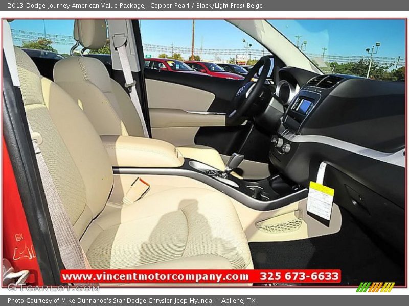 Copper Pearl / Black/Light Frost Beige 2013 Dodge Journey American Value Package