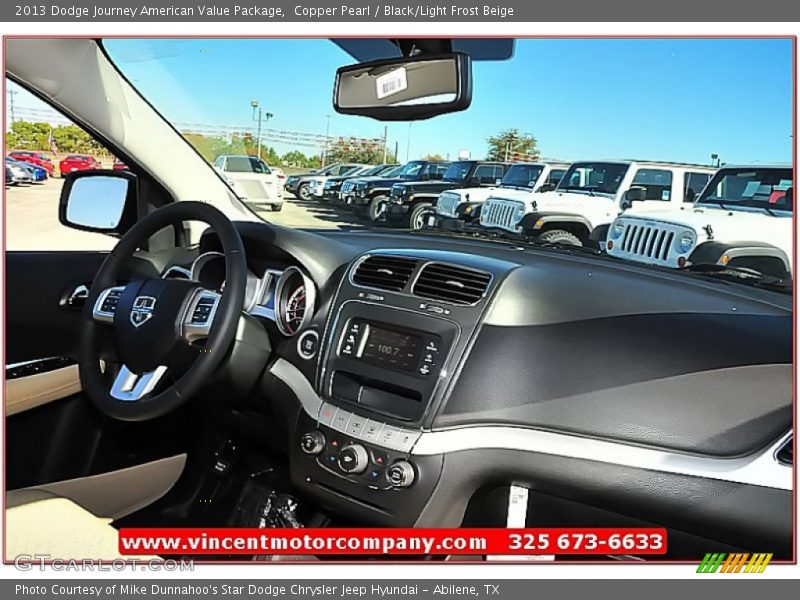 Copper Pearl / Black/Light Frost Beige 2013 Dodge Journey American Value Package