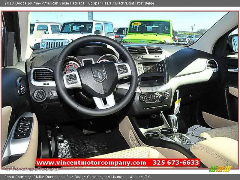 Copper Pearl / Black/Light Frost Beige 2013 Dodge Journey American Value Package