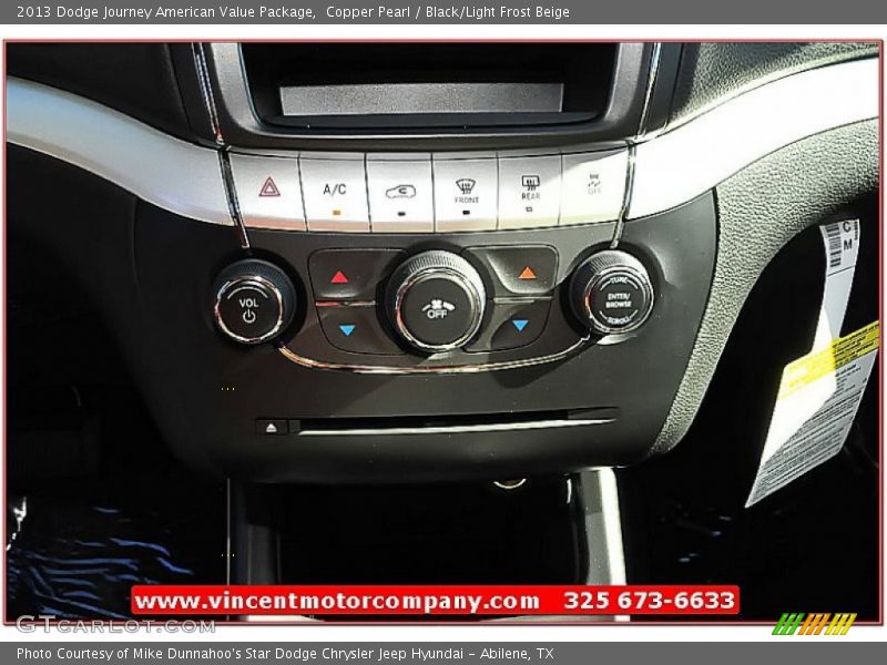 Copper Pearl / Black/Light Frost Beige 2013 Dodge Journey American Value Package