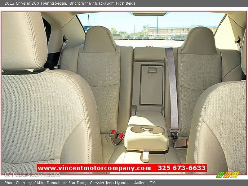 Bright White / Black/Light Frost Beige 2013 Chrysler 200 Touring Sedan