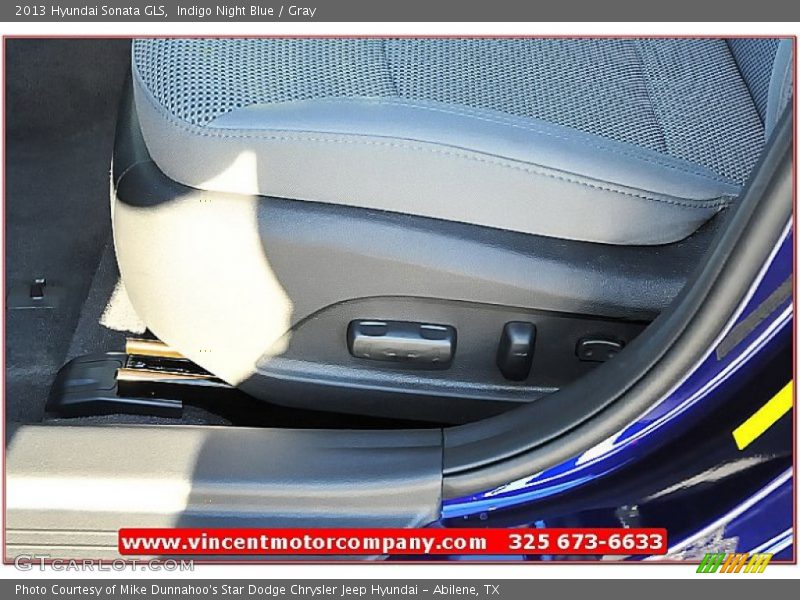 Indigo Night Blue / Gray 2013 Hyundai Sonata GLS