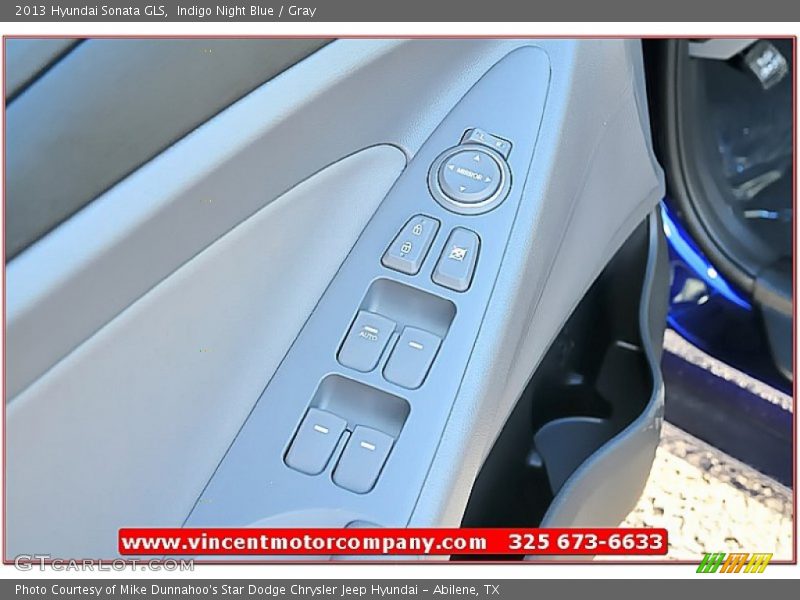 Indigo Night Blue / Gray 2013 Hyundai Sonata GLS