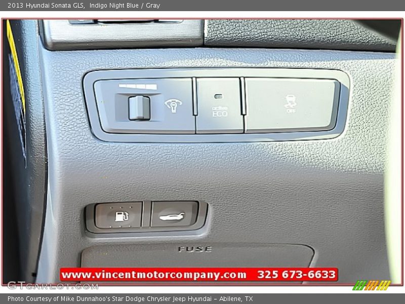 Indigo Night Blue / Gray 2013 Hyundai Sonata GLS