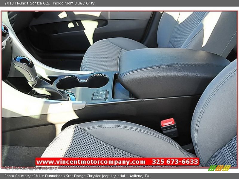 Indigo Night Blue / Gray 2013 Hyundai Sonata GLS