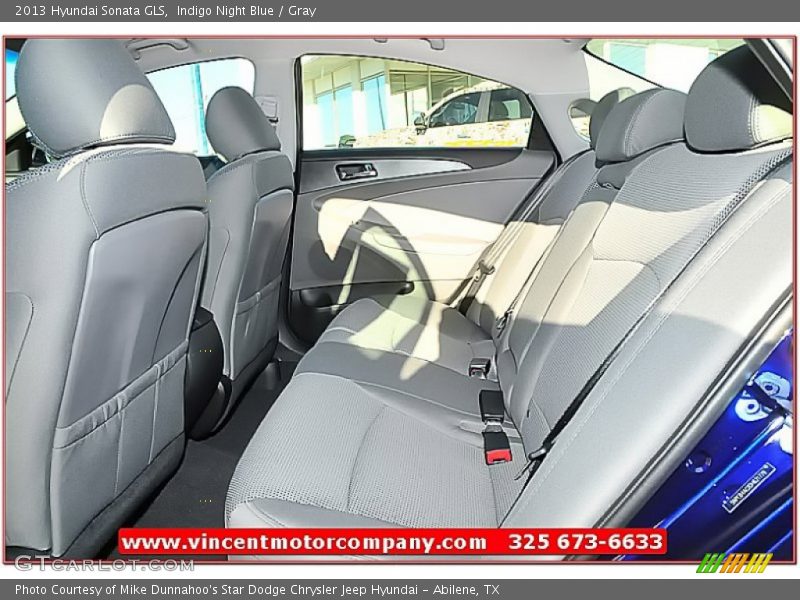 Indigo Night Blue / Gray 2013 Hyundai Sonata GLS