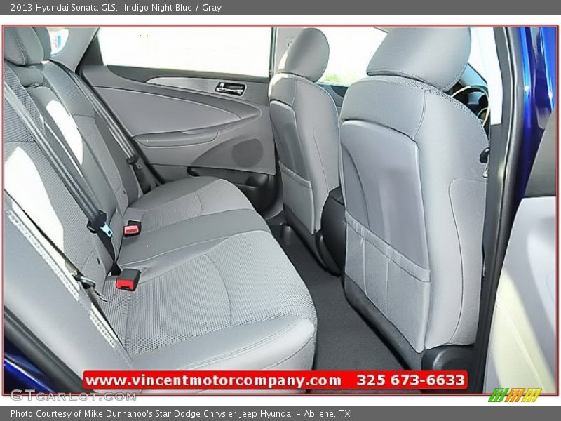 Indigo Night Blue / Gray 2013 Hyundai Sonata GLS