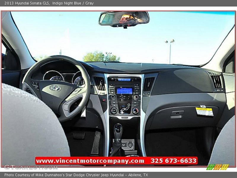 Indigo Night Blue / Gray 2013 Hyundai Sonata GLS