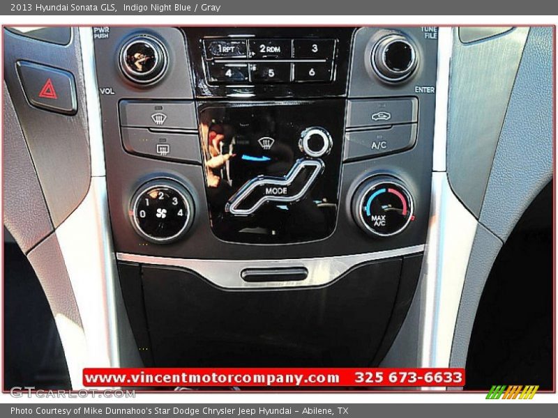 Indigo Night Blue / Gray 2013 Hyundai Sonata GLS