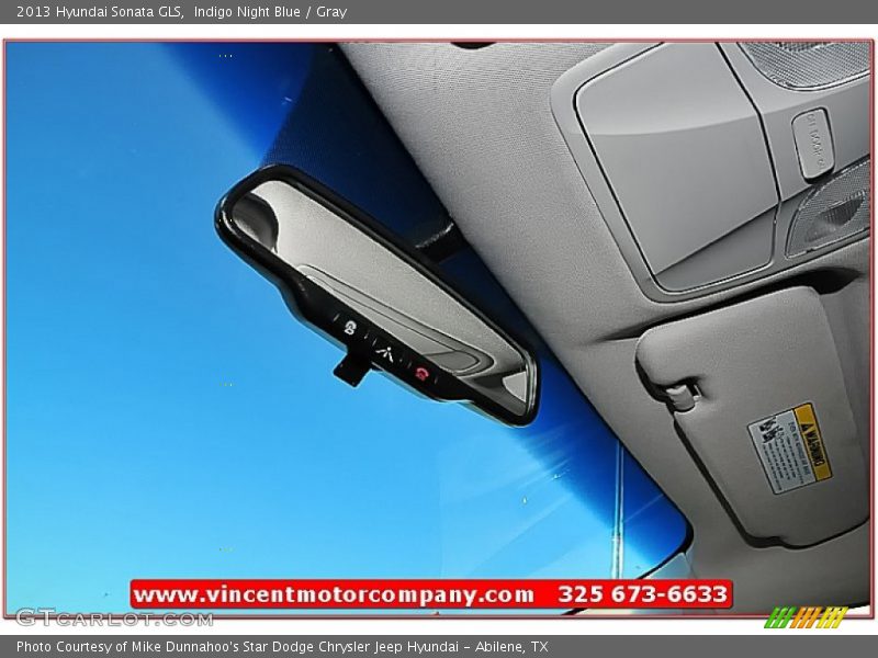 Indigo Night Blue / Gray 2013 Hyundai Sonata GLS