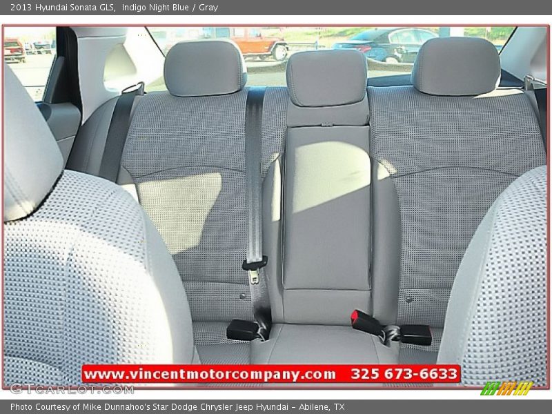 Indigo Night Blue / Gray 2013 Hyundai Sonata GLS