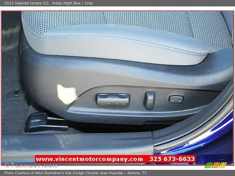 Indigo Night Blue / Gray 2013 Hyundai Sonata GLS