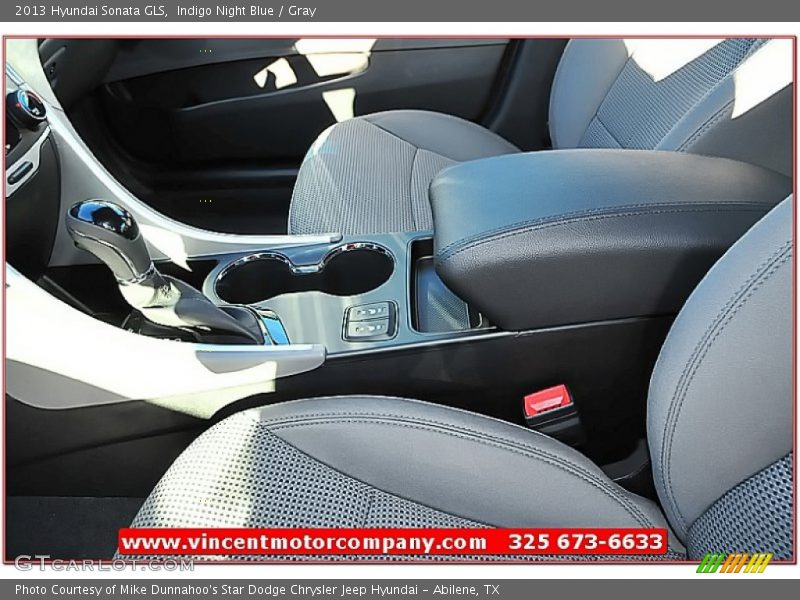 Indigo Night Blue / Gray 2013 Hyundai Sonata GLS