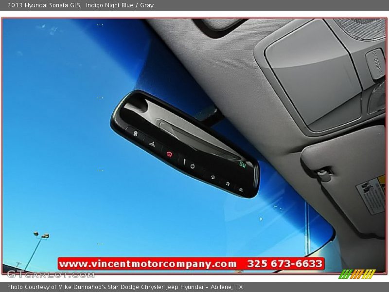 Indigo Night Blue / Gray 2013 Hyundai Sonata GLS