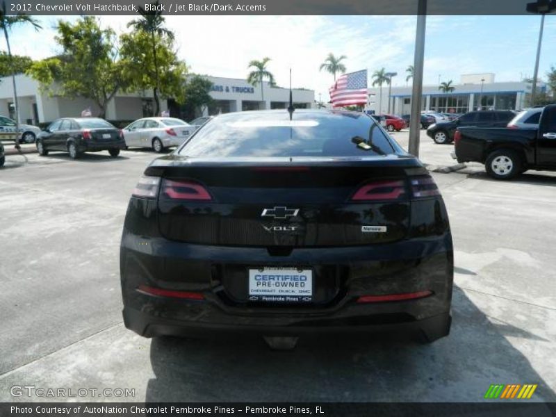 Black / Jet Black/Dark Accents 2012 Chevrolet Volt Hatchback