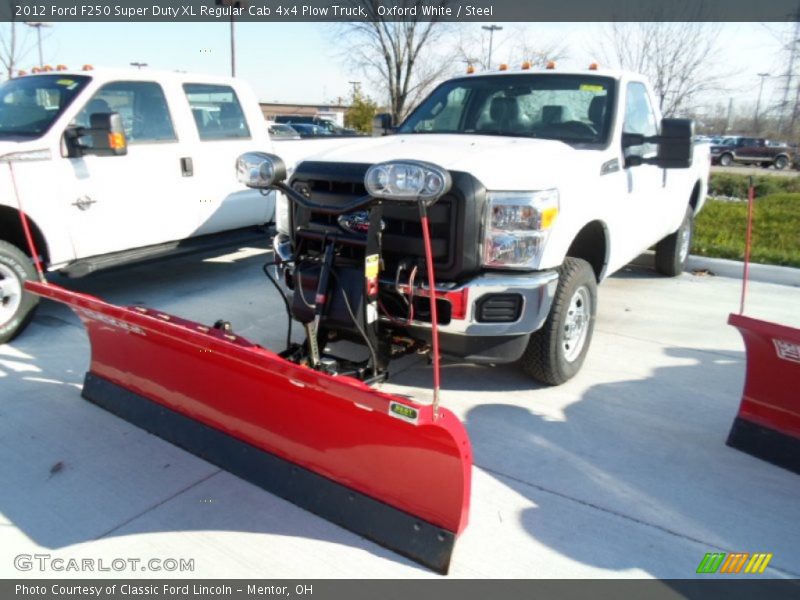 Oxford White / Steel 2012 Ford F250 Super Duty XL Regular Cab 4x4 Plow Truck