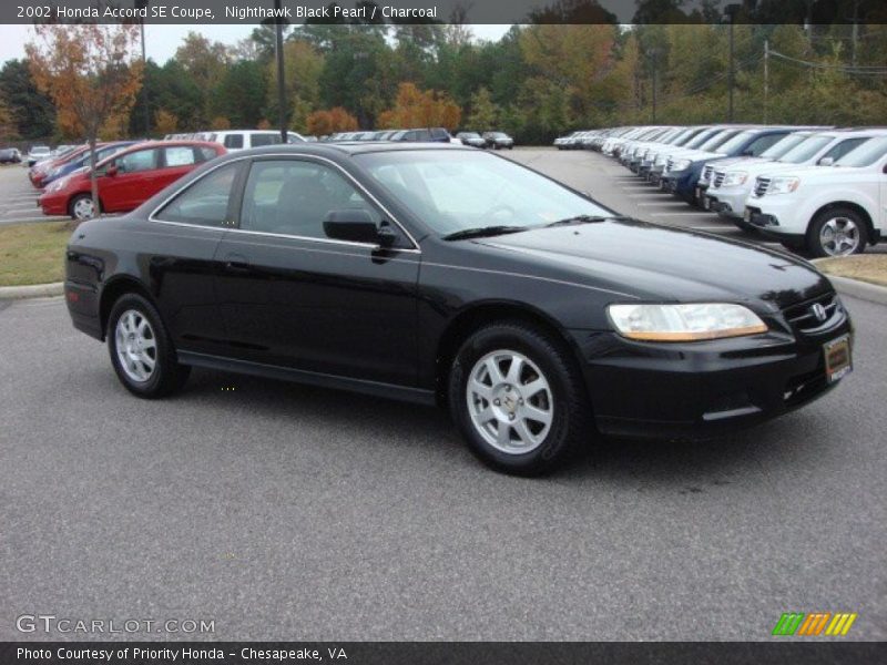 Nighthawk Black Pearl / Charcoal 2002 Honda Accord SE Coupe