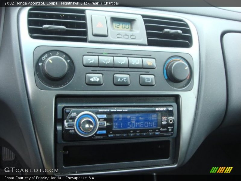 Nighthawk Black Pearl / Charcoal 2002 Honda Accord SE Coupe