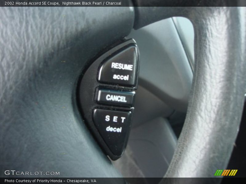 Nighthawk Black Pearl / Charcoal 2002 Honda Accord SE Coupe