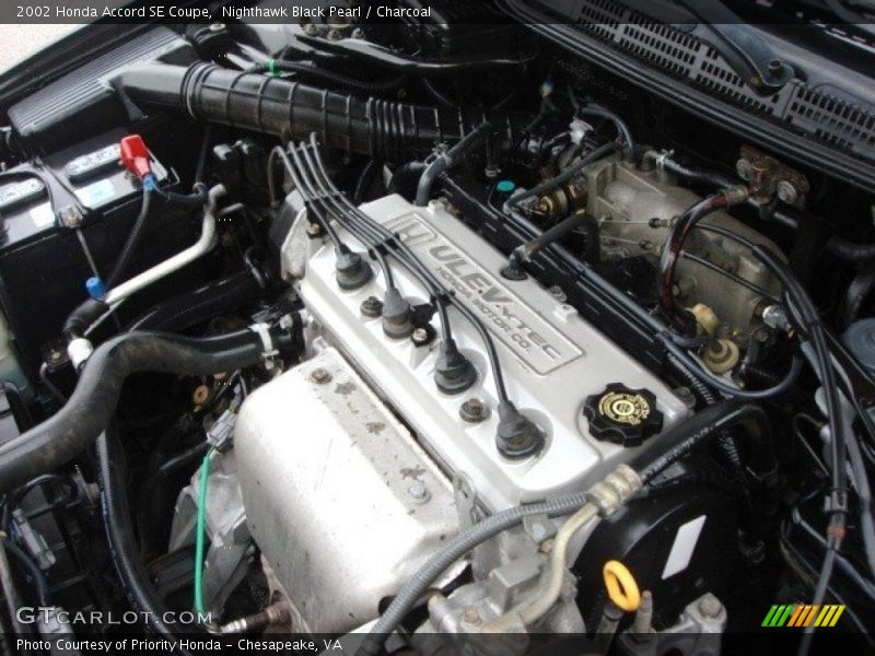 Nighthawk Black Pearl / Charcoal 2002 Honda Accord SE Coupe