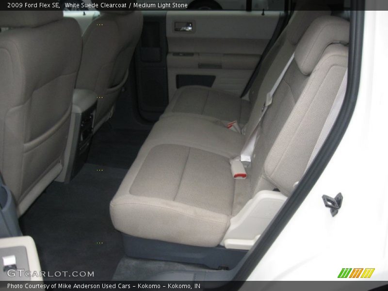 White Suede Clearcoat / Medium Light Stone 2009 Ford Flex SE