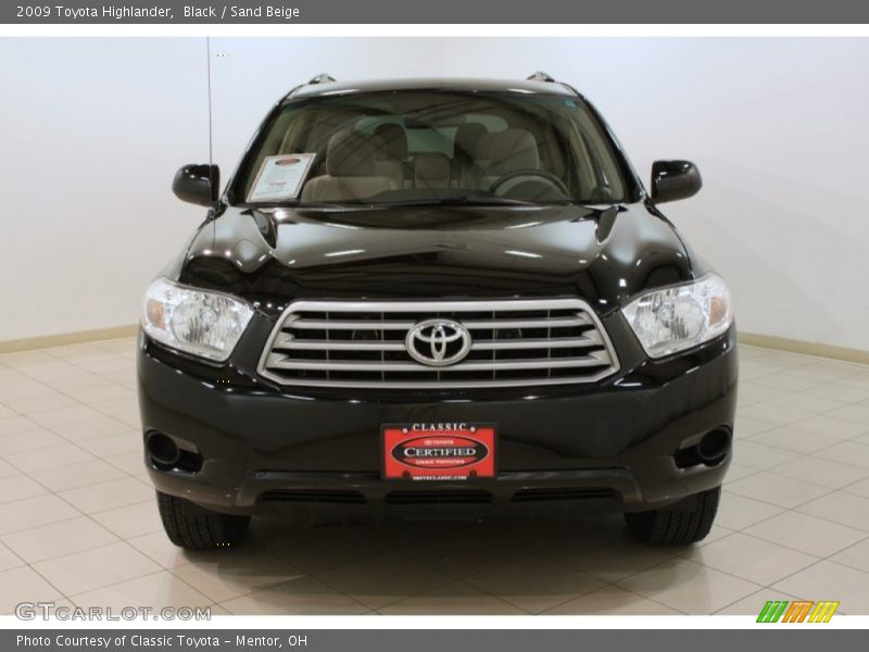 Black / Sand Beige 2009 Toyota Highlander