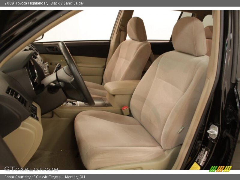 Black / Sand Beige 2009 Toyota Highlander
