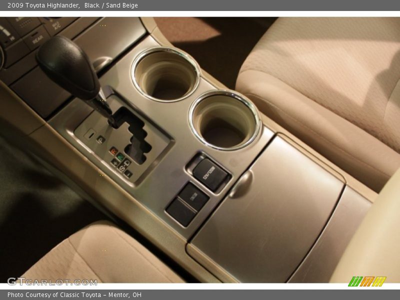 Black / Sand Beige 2009 Toyota Highlander