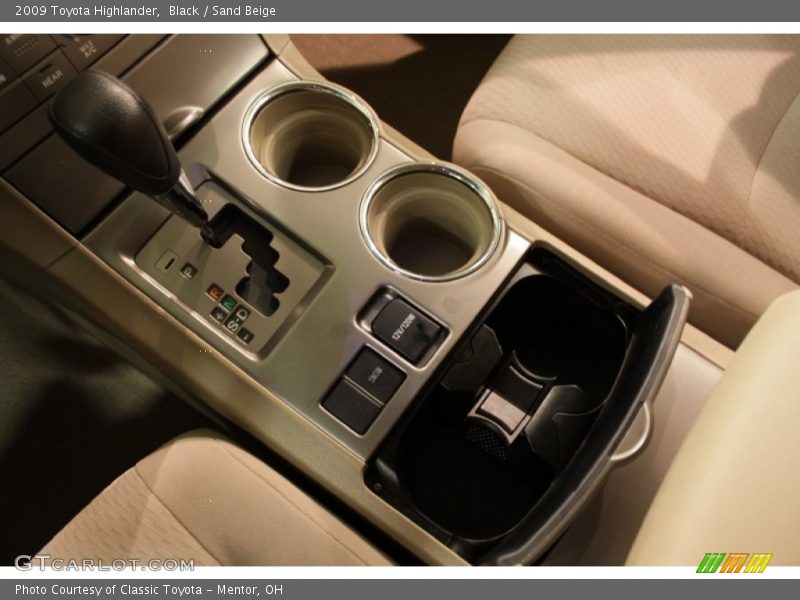 Black / Sand Beige 2009 Toyota Highlander