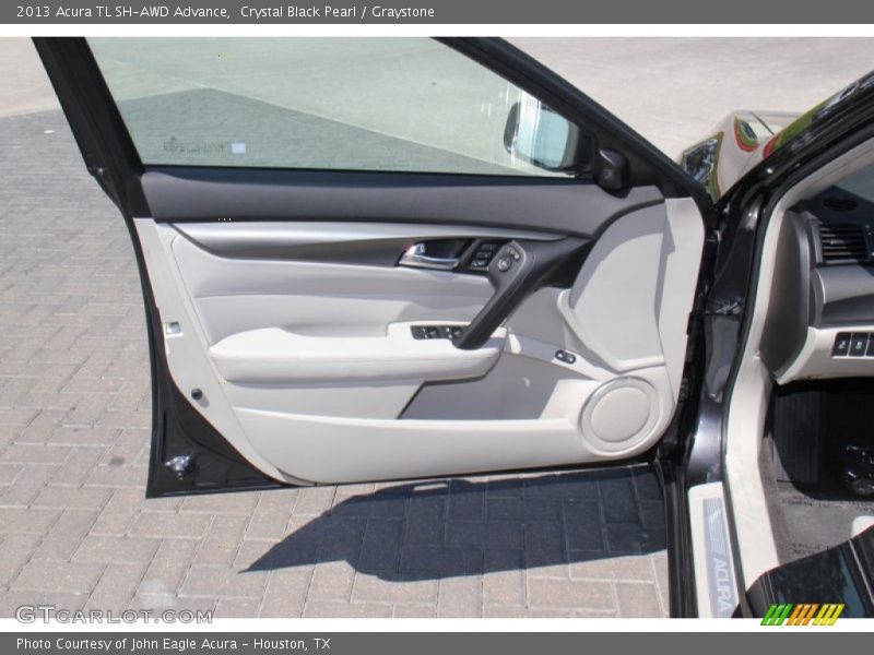 Crystal Black Pearl / Graystone 2013 Acura TL SH-AWD Advance