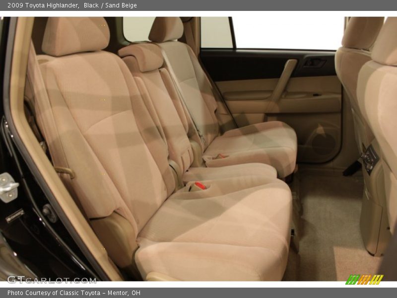 Black / Sand Beige 2009 Toyota Highlander