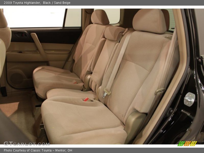 Black / Sand Beige 2009 Toyota Highlander