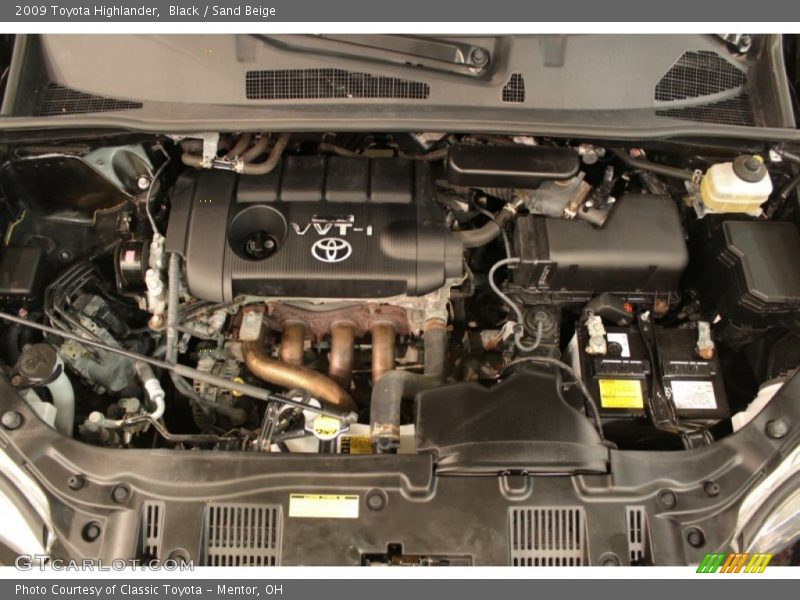 Black / Sand Beige 2009 Toyota Highlander